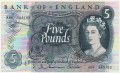 Bank Of England 5 Pound Notes To 1979 5 Pounds, from 1963